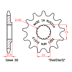 Звезда стальная ведущая MRP SteelStar E1 31012 (JTF1901.12)