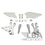 Подножки передние с кронштейнами для мотоцикла Kawasaki ZX-10R 04-05
