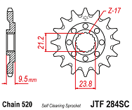  Звезда цепного привода JTF284 14SC