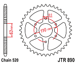 Звезда цепного привода JTR890 42ZBK