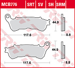 Тормозные колодки TRW MCB776SH