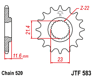  Звезда цепного привода JTF583 13