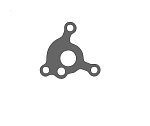 CF MOTO X5, X6 прокладка масляного насоса 0180-070002