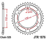 Звезда цепного привода JTR1876 46
