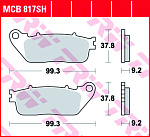 Тормозные колодки TRW MCB817SH