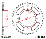 Звезда цепного привода JTR461.50