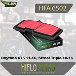 Воздушный фильтр HIFLO HFA6502 Triumph Daytona 675 11-16, Street Triple 10-16