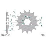 Звезда цепного привода AFAM Сталь 22602-15 (JTF1448.15)