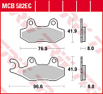 Тормозные колодки TRW MCB582EC