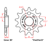  Звезда стальная ведущая MRP SteelStar E1 30713 (JTF1441.13)