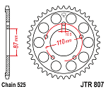 Звезда цепного привода JTR807 45