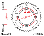 Звезда цепного привода JTR895 49