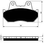 Тормозные колодки Gold-Fren 012 S3