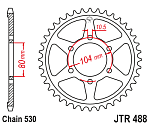 Звезда цепного привода JTR488.41