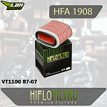 Воздушный фильтр HIFLO HFA1908 Honda VT1100 87-07