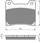 Тормозные колодки Gold-Fren 015 S33