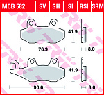 Тормозные колодки TRW MCB582SI