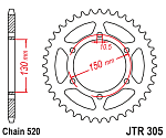 Звезда цепного привода JTR305 46ZBK