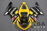 Комплект пластика для мотоцикла Suzuki GSX-R600/750 01-03 Желто-Черный