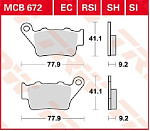 Тормозные колодки TRW MCB672SH