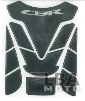 Наклейка на бак для мотоцикла Honda CBR Карбон Черная 1