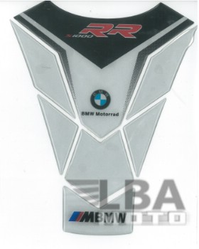 Наклейка на бак для мотоцикла BMW S1000RR Бело-Черная