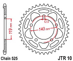 Звезда цепного привода JTR10 45