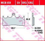 Тормозные колодки TRW MCB659SV