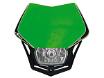 Фара с обтекателем R-Tech V-Face зеленая/черная (R-MASKVENR008)