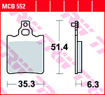 Тормозные колодки TRW MCB552