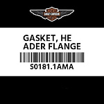 Прокладка глушителя Harley Davidson OEM S0181.1AMA 1шт.