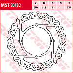 Тормозной диск TRW MST304EC